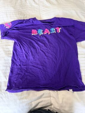 Kids Purple 'BEAST' Graphic Tee
